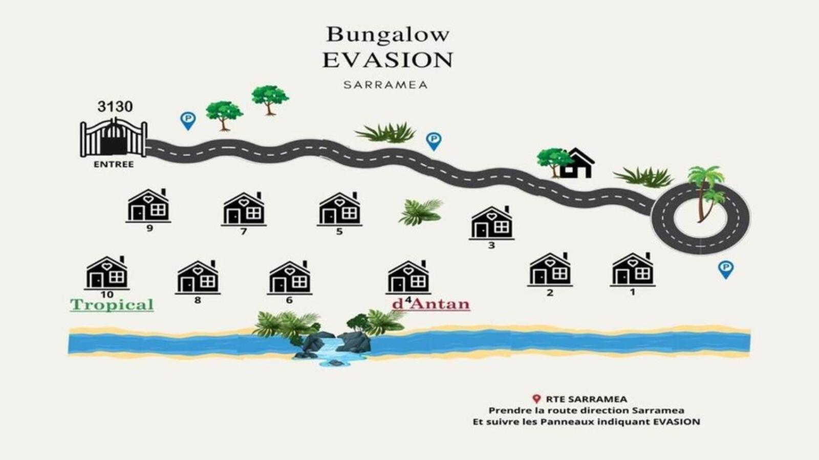 Evasion Bungalow Tropical Spa Sarraméa 외부 사진